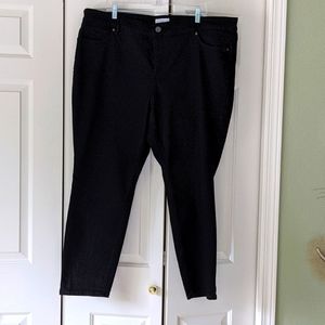 Loft Plus Modern Skinny Jeans, Black, 22, NWT